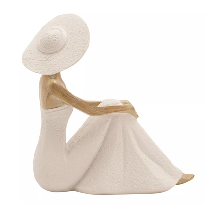 Juliana Lady Figurine - Floor Seated