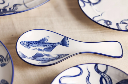 Hestia Spoon Rest Fish Design 10.75"