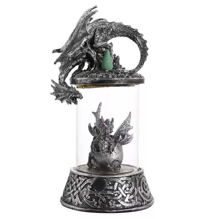 Juliana Mystic Legends Silver Dragon Incense Burner with Light