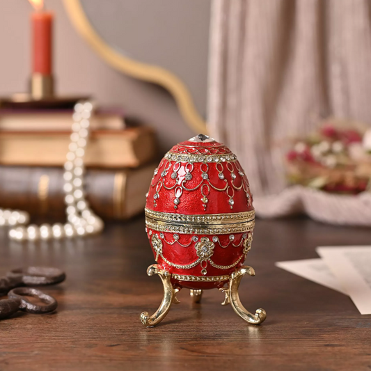 Treasured Trinkets - Large Egg Red