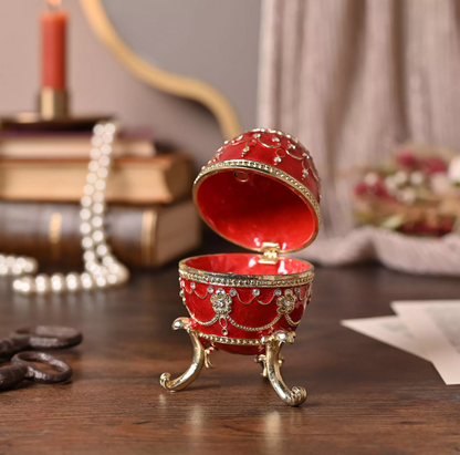 Treasured Trinkets - Large Egg Red