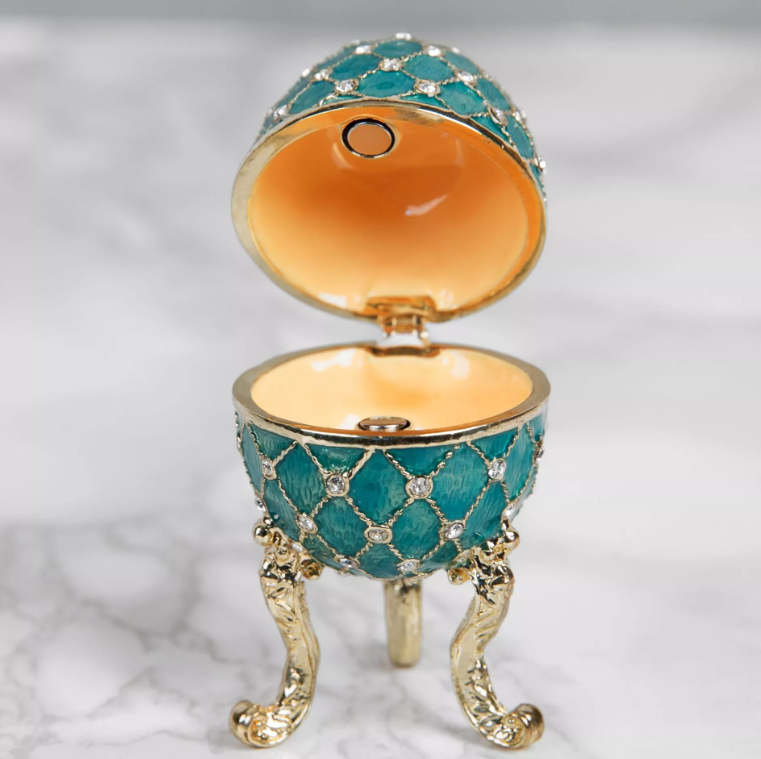 Treasured Trinkets - Small Egg Light Turquoise