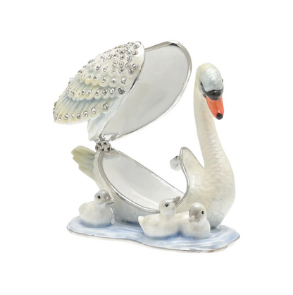 Treasured Trinkets - Mother & Baby Swans
