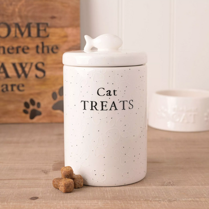 Best of Breed Paw Prints Treat Jar - Cat