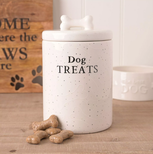 Best of Breed Paw Prints Treat Jar - Dog