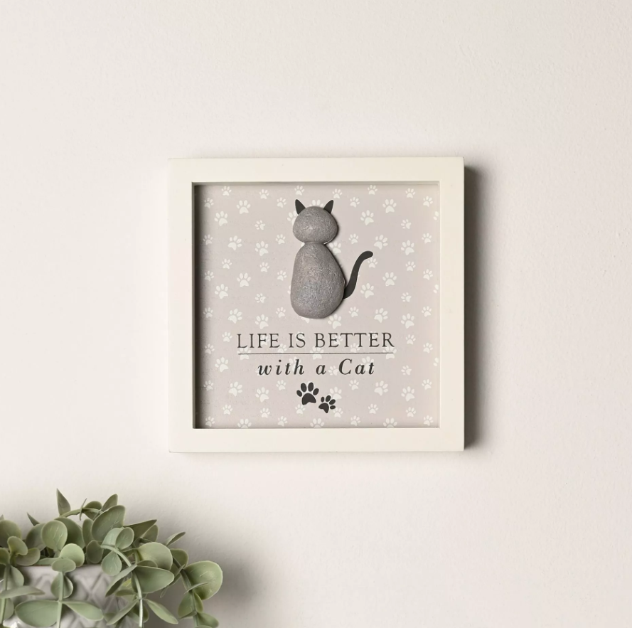 Best of Breed Framed Plaque - "Life Is Better with a Cat"