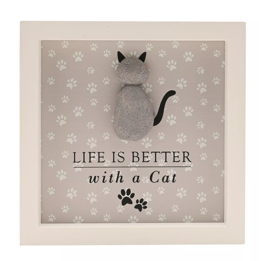 Best of Breed Framed Plaque - "Life Is Better with a Cat"