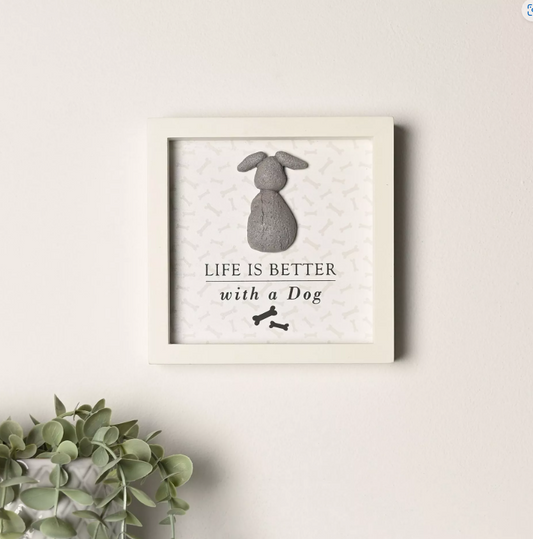 Best of Breed Framed Plaque - "Life Is Better with a Dog"
