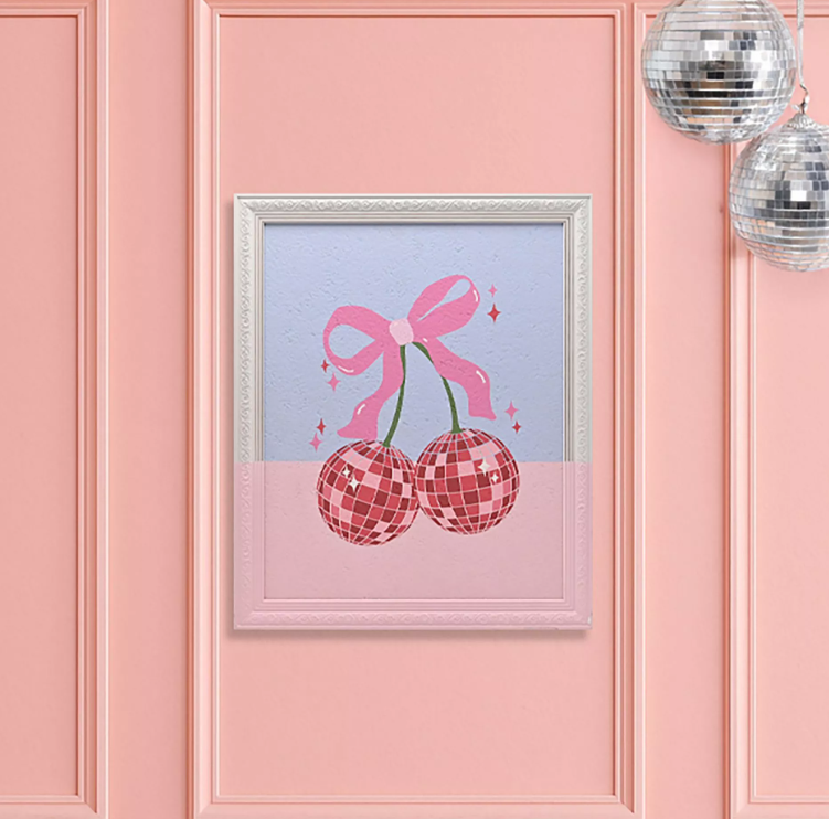The Feel Good Club Disco Cherry Painting