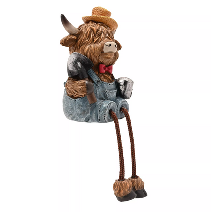 Highland Cow Shelf Sitter