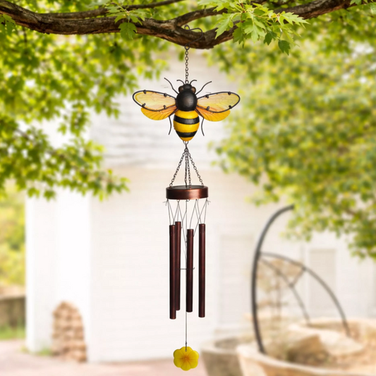 Country Living Solar Windchime - Bee 92cm