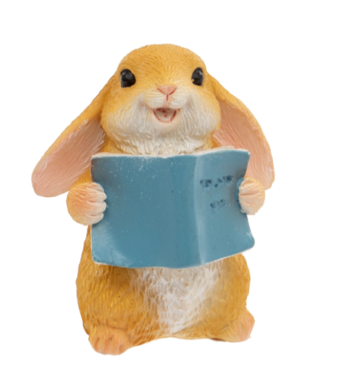 Bunny & Book Ornament