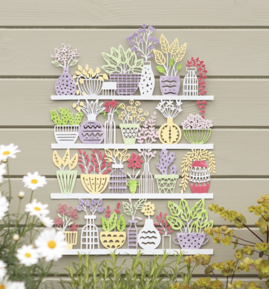Garden Flower Shelf Plaque