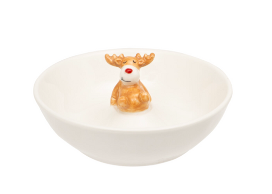 Reindeer Bowl Trinket Dish