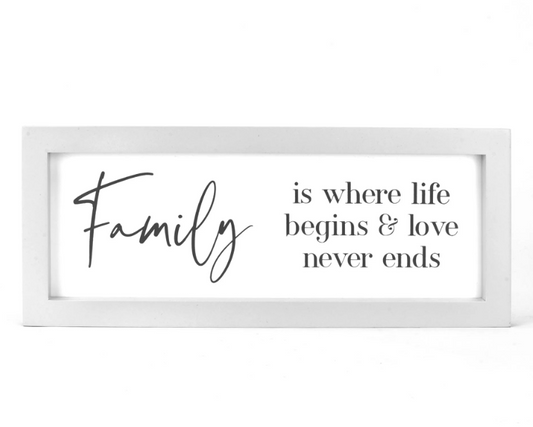 Moments Wall Plaque - Family 40cm
