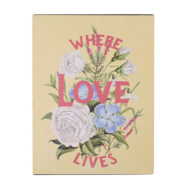 Country Living Wall Plaque 40cm - Where Love Lives