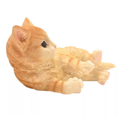 Lying Cat Figurine - Height 7cm