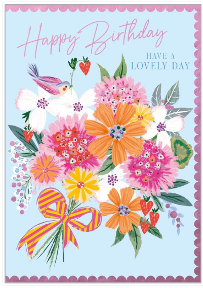 Have A Lovely Day Bouquet Birthday Card