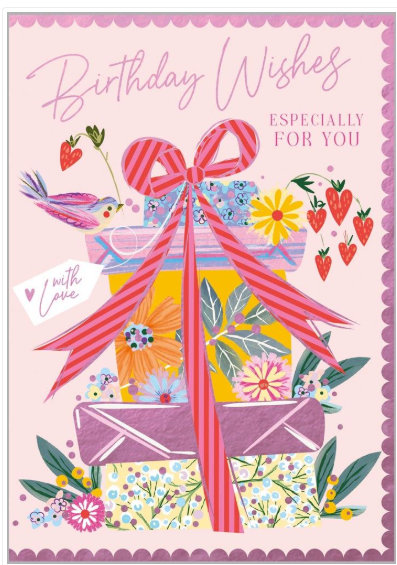 Gift Stack Birthday Card