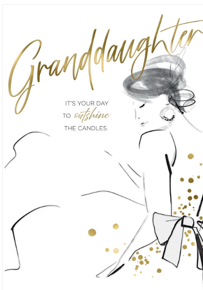 Beautifully You Granddaughter Birthday Card