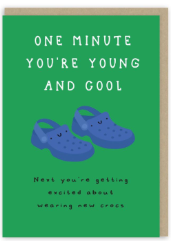 Crocs Blank Greeting Card