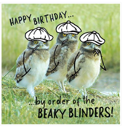 Beaky Blinders Birthday Card