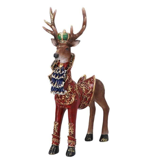 Victorian Dressed Stag 41cm Regal Ornament