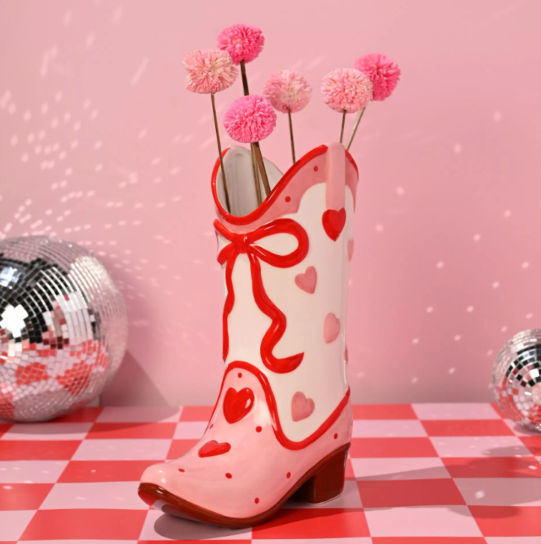 The Feel Good Club Cowgirl Boot Vase