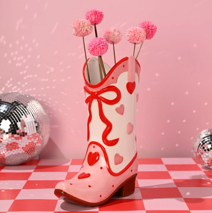 The Feel Good Club Cowgirl Boot Vase