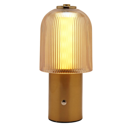 Hestia Bronze USB LED Touch Table Lamp
