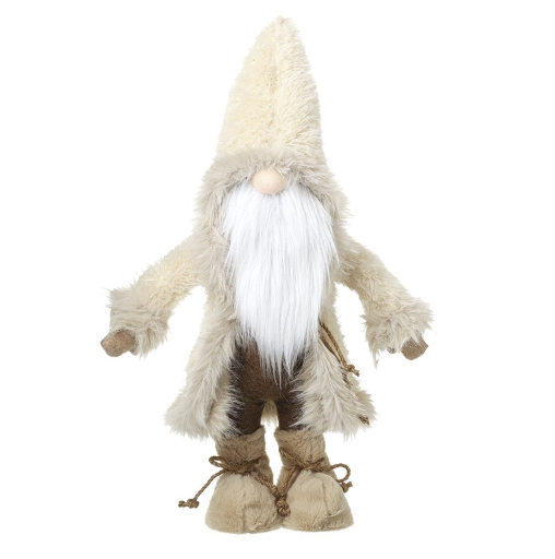 Gonk With Beige Fur Coat & Hat