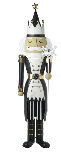 Black & White Large Regal Nutcracker - Sold Individually
