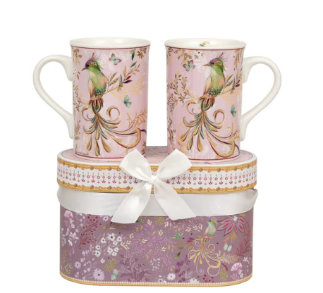 Set of 2 Windsor Paradise Mugs in Gift Box