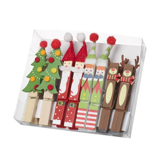 Wooden Decorative Peg Set
