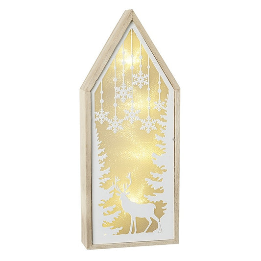 Light Up House Deer Scene
