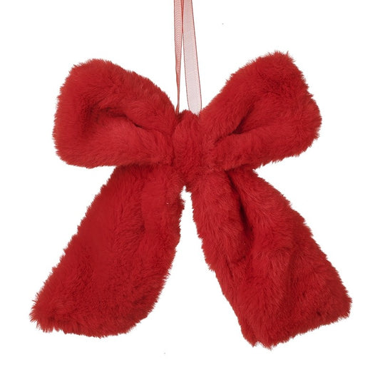 Fluffy Red Bow Hanger
