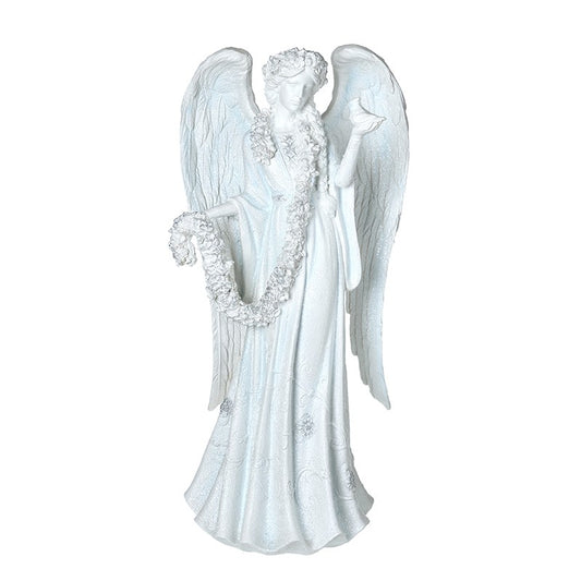 White Elegant Lady With Angel Wings