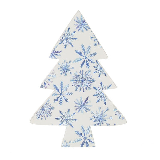 Snowflake Pattern Wooden Tree