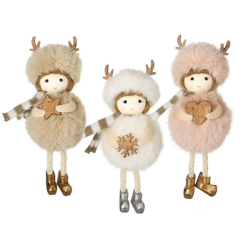 Fluffy Pompom Figures Hanging Decorations