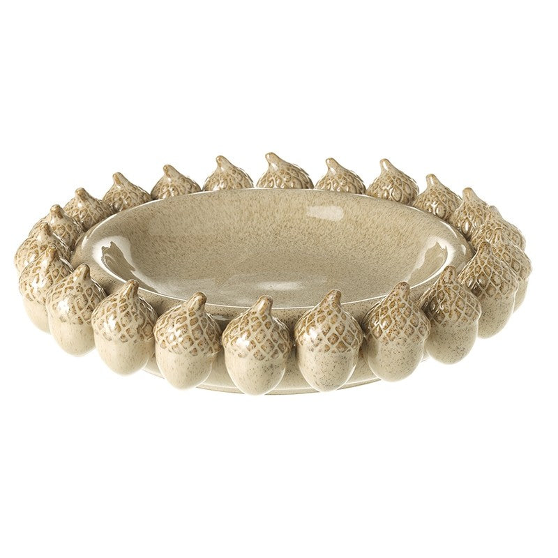 Ceramic Acorn Large Dish