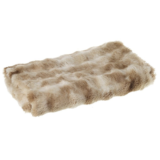 Super Soft Luxury Brown Faux Fur Throw