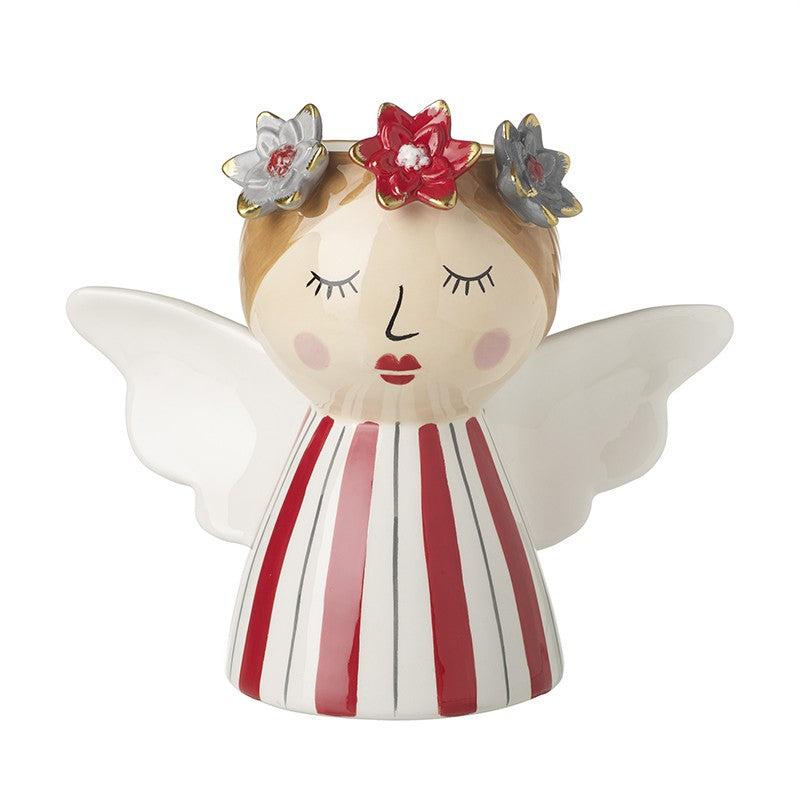 Tall Angel With Flowers