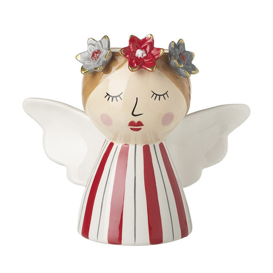Tall Angel With Flowers