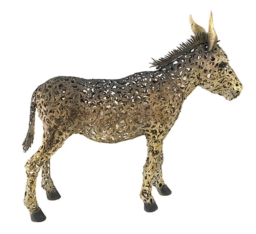 Large Metal Donkey