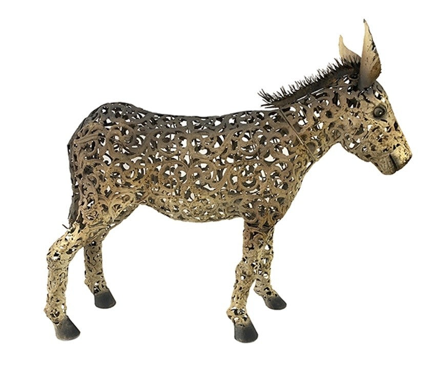 Medium Metal Donkey