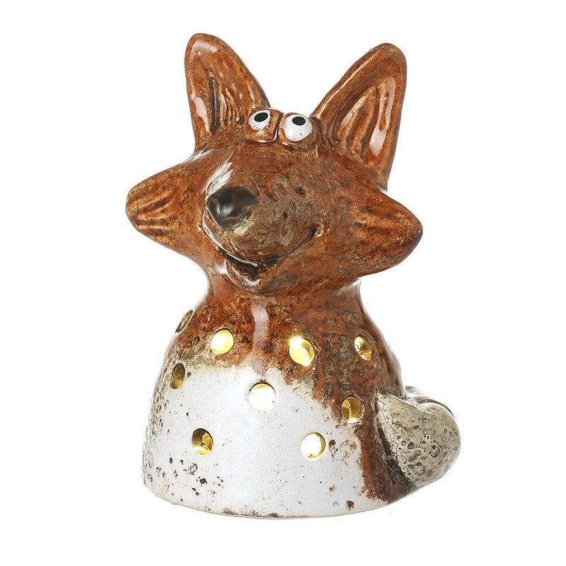Reactive Amber Stone Fox With Led