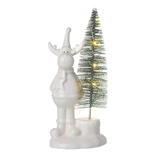 Reindeer With Led Tree