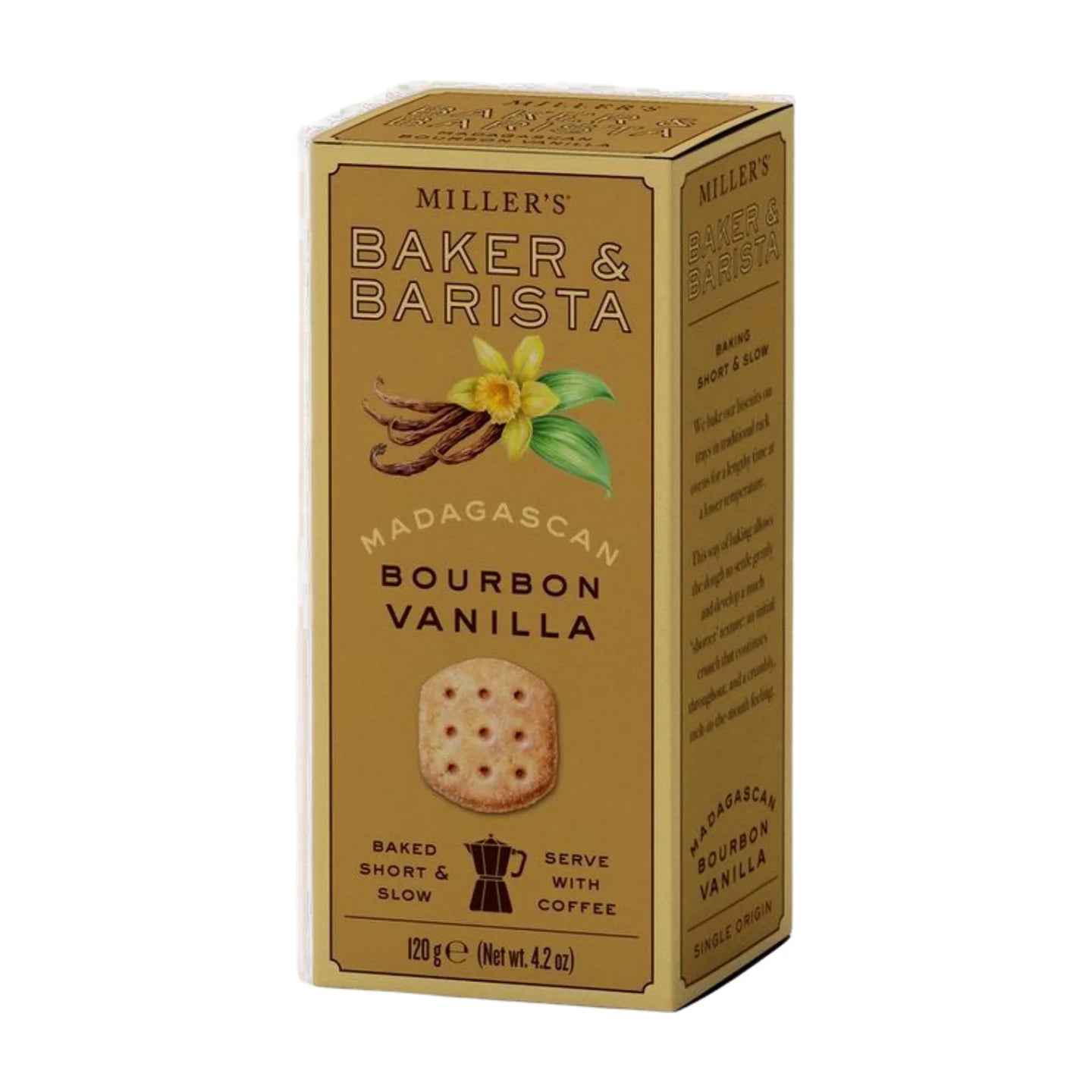 Artisan Biscuits Miller's Baker & Barista Madagascan Bourbon Vanilla Biscuits 120g