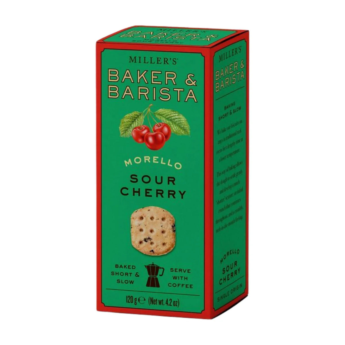 Artisan Biscuits Miller's Baker & Barista Morello Sour Cherry Biscuits 120g