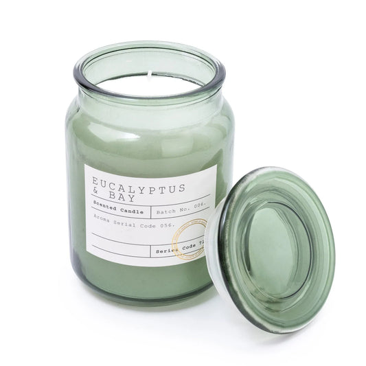 Large Apothecary Lided Candle – Eucalyptus and Bay